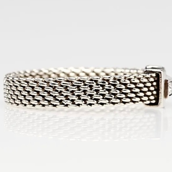 Tiffany& Co. Sommerset Sterling Silver Diamond Ring - Picture 3 of 8